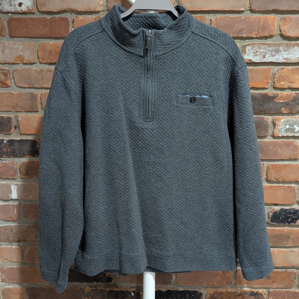 Men's Gray Quarter-Zip Pullover
